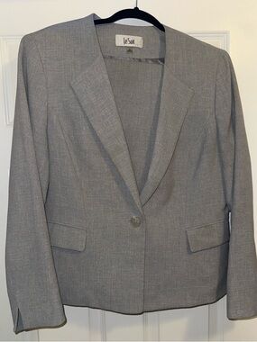 LeSuit Gray Textured Women's Blazer Jacket